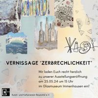 Vorank&uuml;ndigung zur Vernissage im Glasmuseum Immenhausen